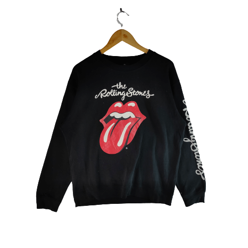 Band Tees THE ROLLING STONES Big Logo Spellout Band Sweatshirt Size US L / EU 52-54 / 3 - 1 Thumbnail