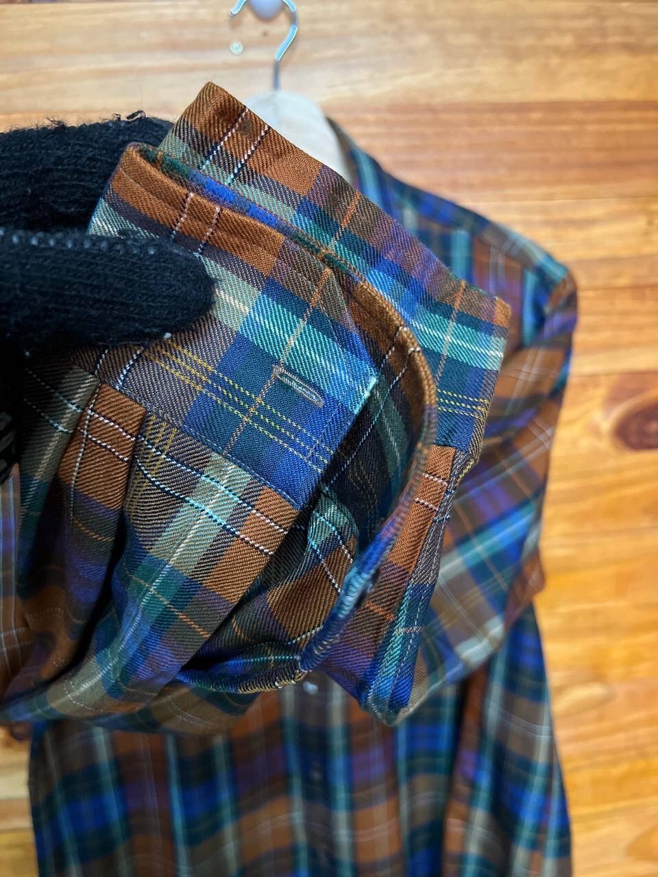 DAKS DAKS LONDON PLAID BUTTON UP SHIRT Size US L / EU 52-54 / 3 - 5 Thumbnail