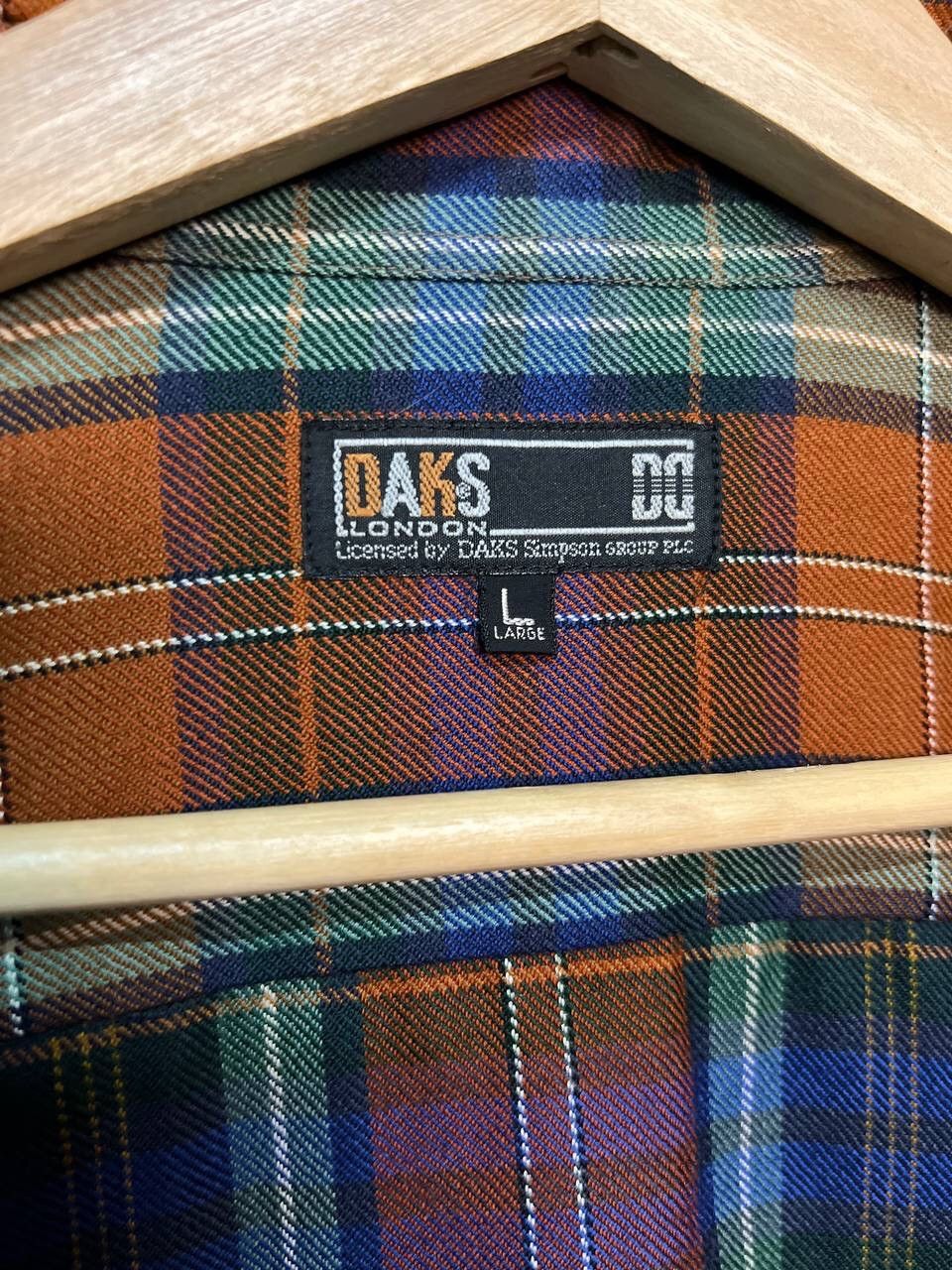 DAKS DAKS LONDON PLAID BUTTON UP SHIRT Size US L / EU 52-54 / 3 - 10 Thumbnail