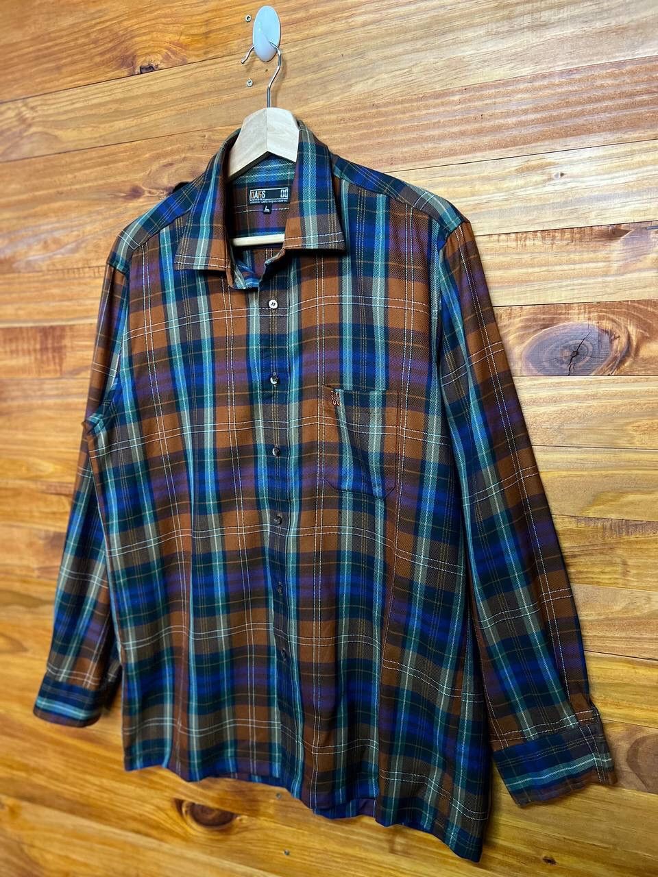 DAKS DAKS LONDON PLAID BUTTON UP SHIRT Size US L / EU 52-54 / 3 - 3 Thumbnail