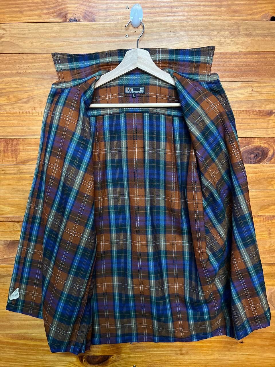 DAKS DAKS LONDON PLAID BUTTON UP SHIRT Size US L / EU 52-54 / 3 - 9 Thumbnail