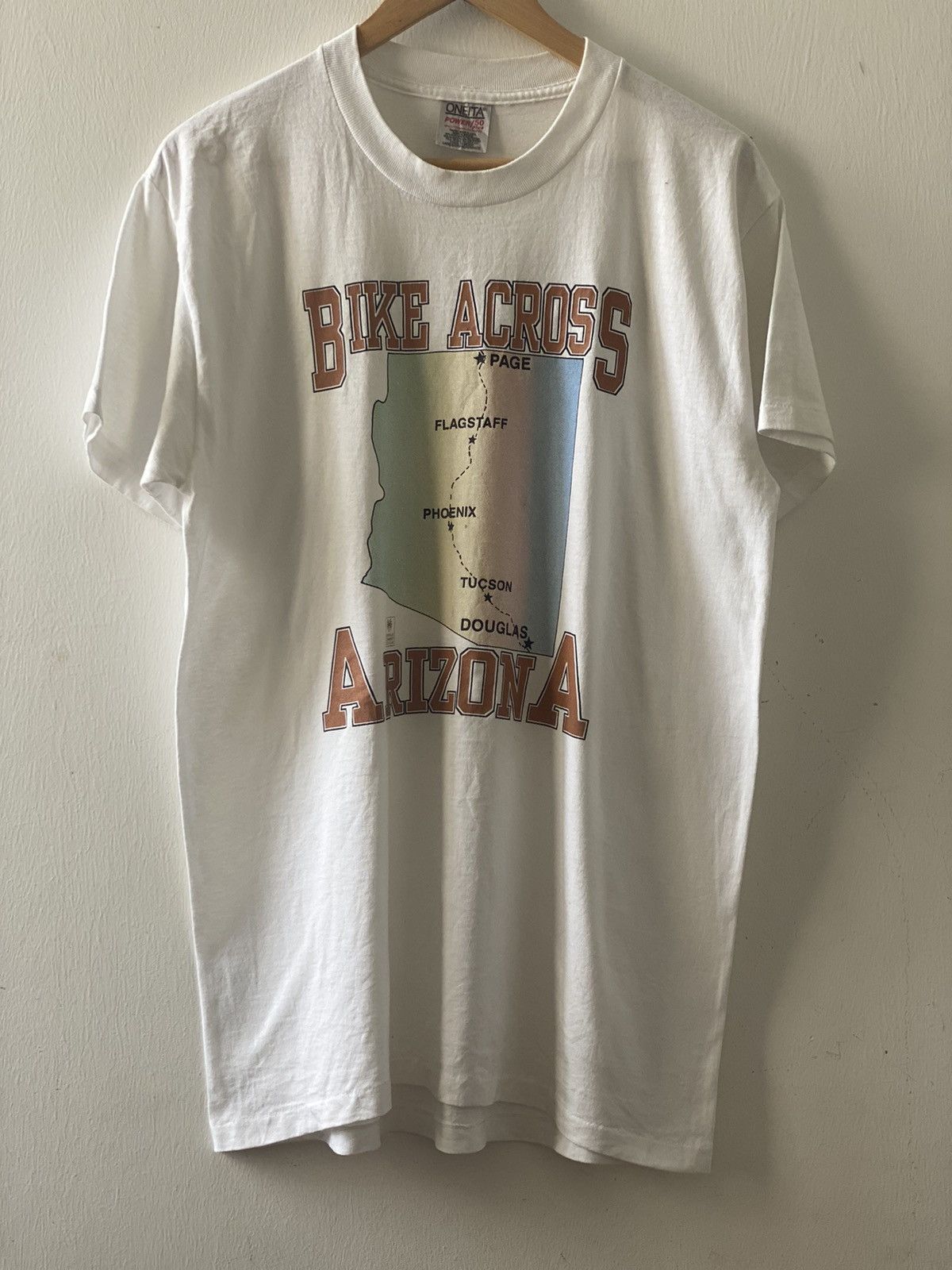 Vintage Vintage x motosports x Oneita Tag Tshirt Size US L / EU 52-54 / 3 - 1 Thumbnail