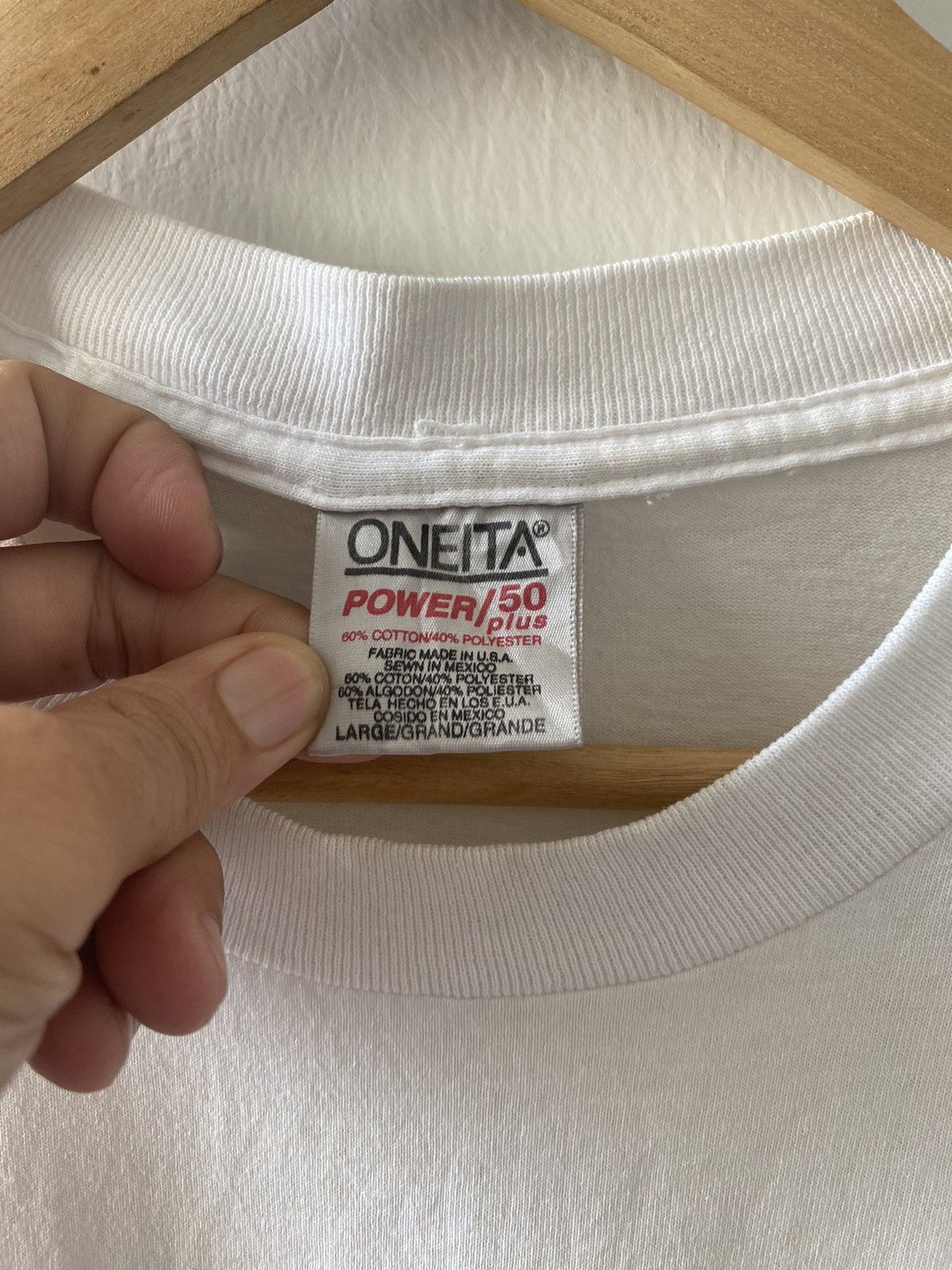 Vintage Vintage x motosports x Oneita Tag Tshirt Size US L / EU 52-54 / 3 - 7 Thumbnail