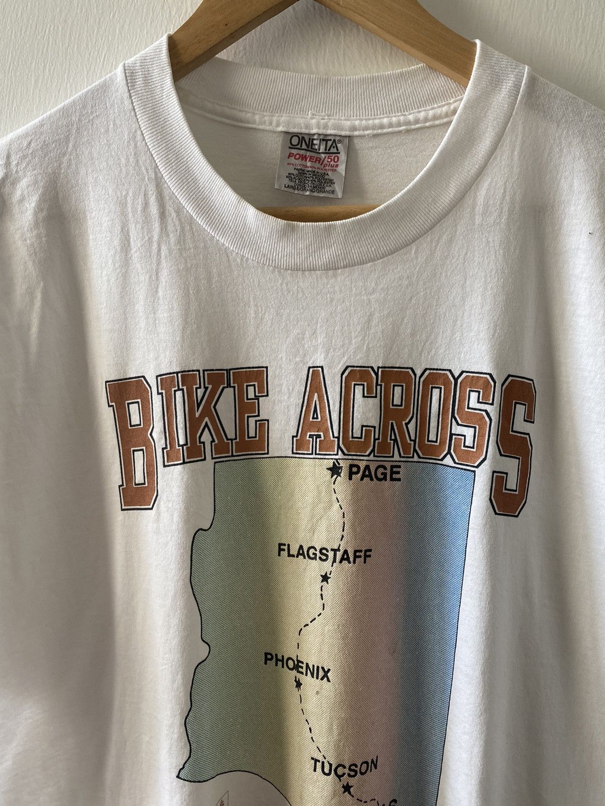 Vintage Vintage x motosports x Oneita Tag Tshirt Size US L / EU 52-54 / 3 - 2 Thumbnail