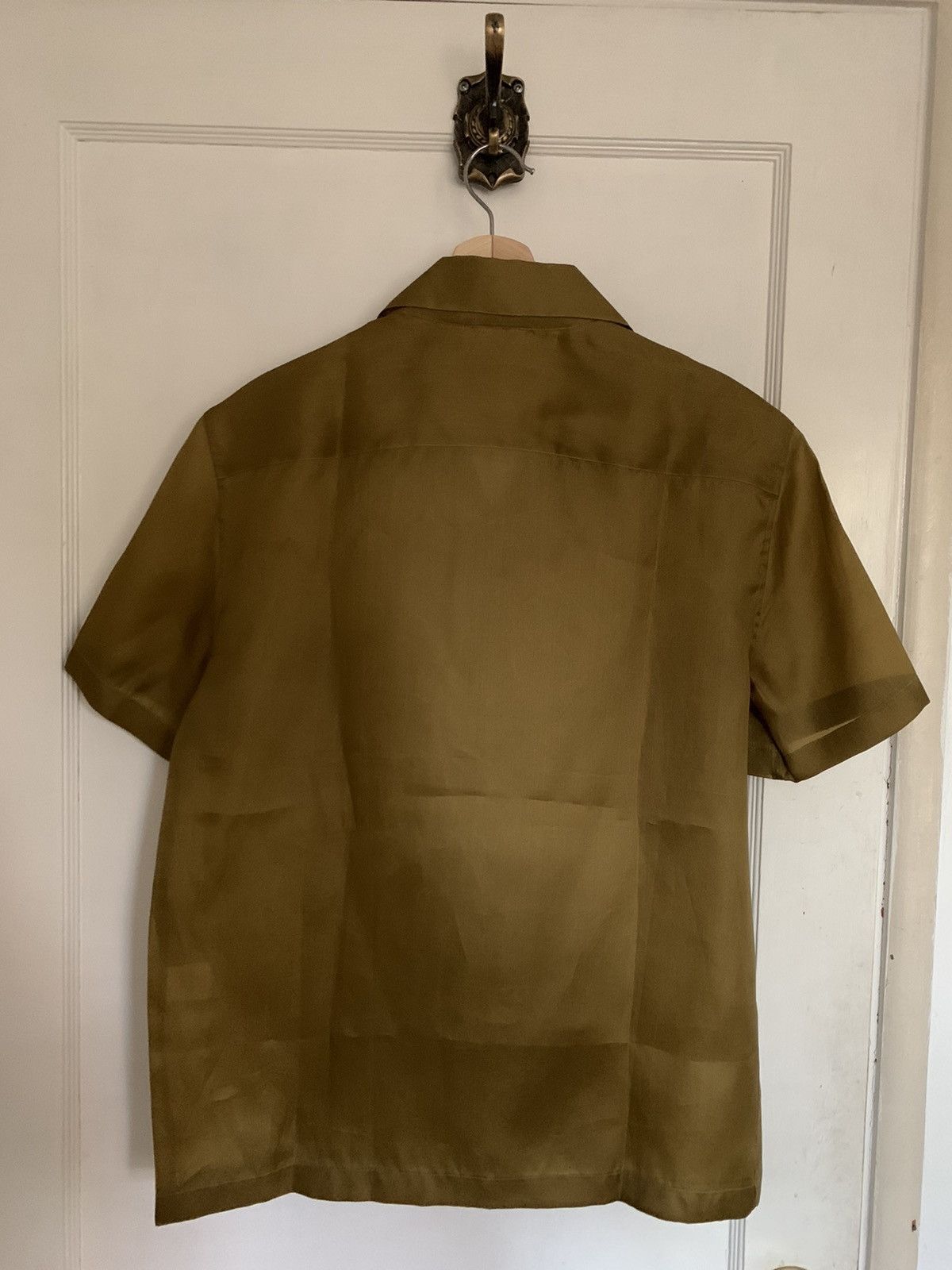 Helmut Lang Helmut Lang SS2003 Silk Camp Collar Short Sleeve Shirt Size US M / EU 48-50 / 2 - 2 Thumbnail
