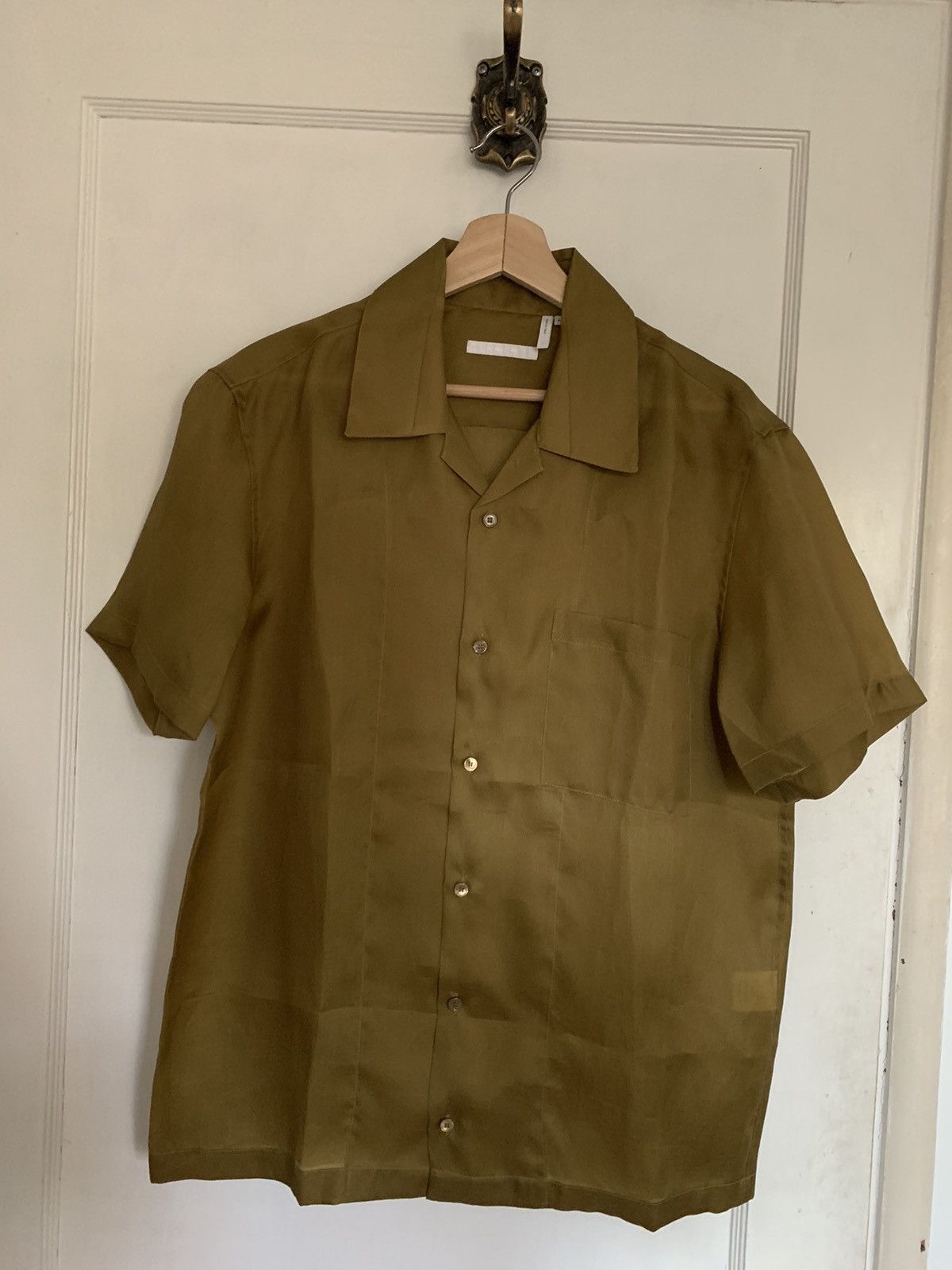 Helmut Lang Helmut Lang SS2003 Silk Camp Collar Short Sleeve Shirt Size US M / EU 48-50 / 2 - 1 Thumbnail