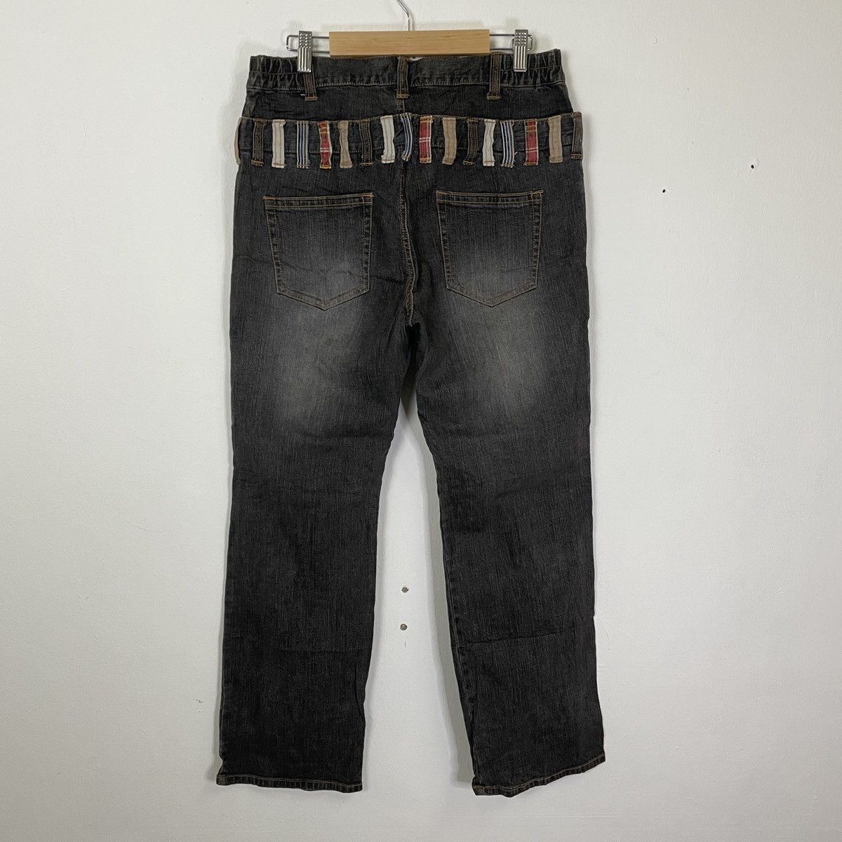 Japanese Brand Vintage Smile aland Double Waist Punk Style Pants Size US 33 - 6 Thumbnail