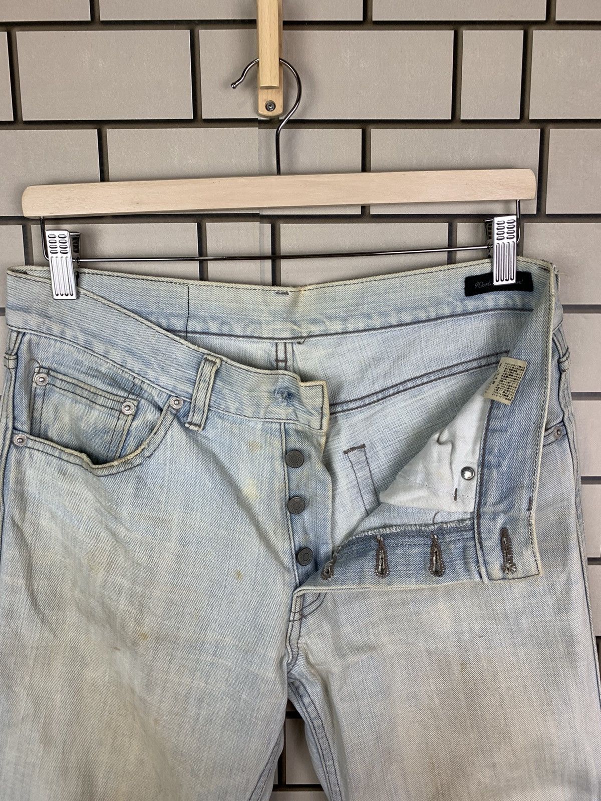 If Six Was Nine × Japanese Brand Japanese Brand World Wide Love Denim Size US 31 - 11 Thumbnail