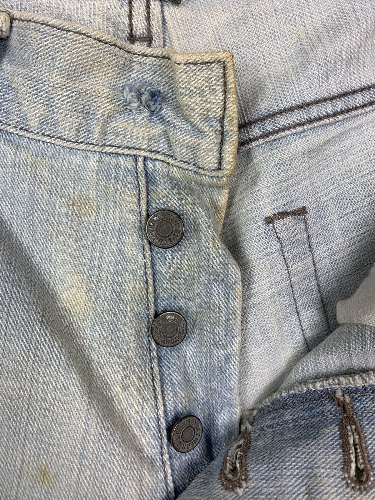 If Six Was Nine × Japanese Brand Japanese Brand World Wide Love Denim Size US 31 - 12 Thumbnail