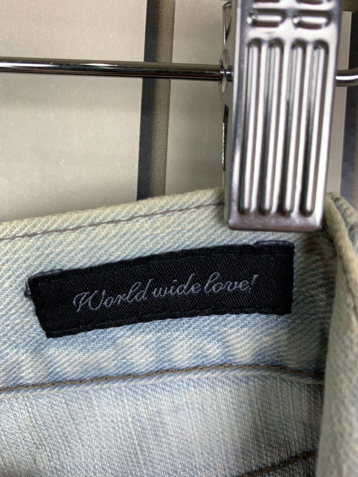 If Six Was Nine × Japanese Brand Japanese Brand World Wide Love Denim Size US 31 - 23 Thumbnail