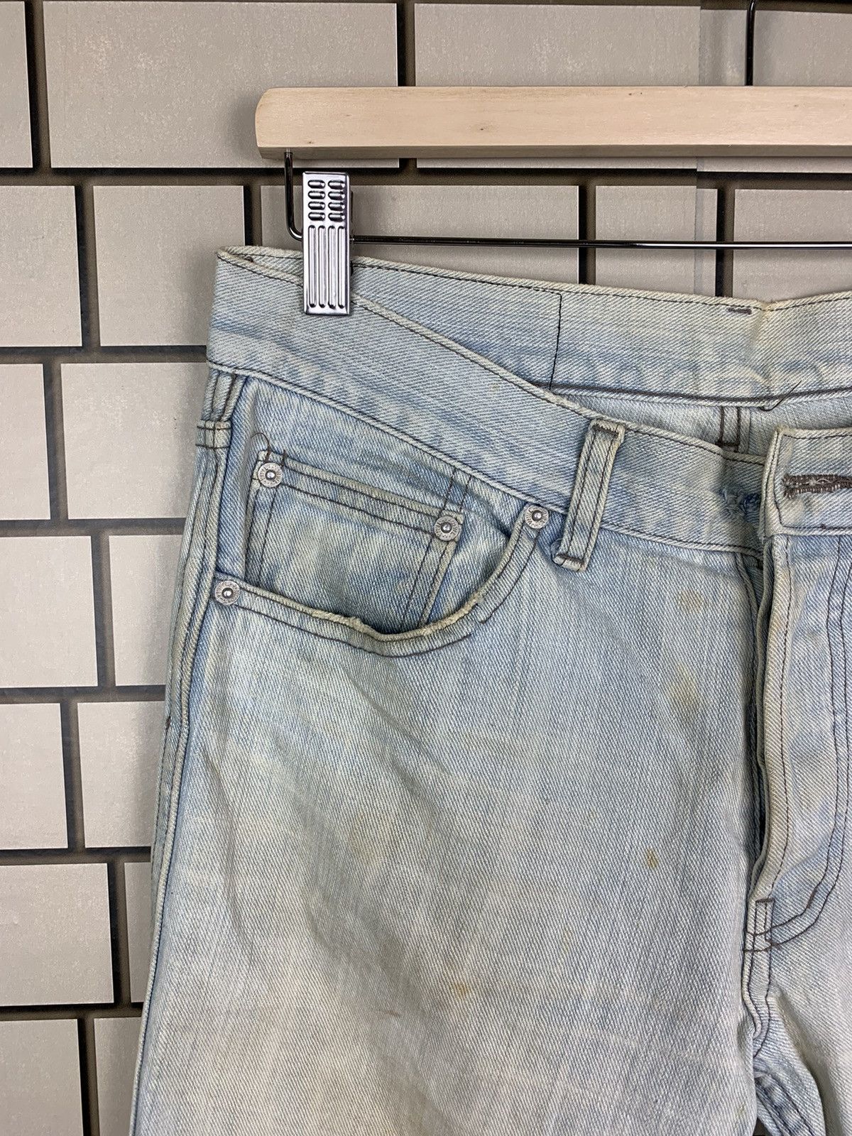 If Six Was Nine × Japanese Brand Japanese Brand World Wide Love Denim Size US 31 - 7 Thumbnail