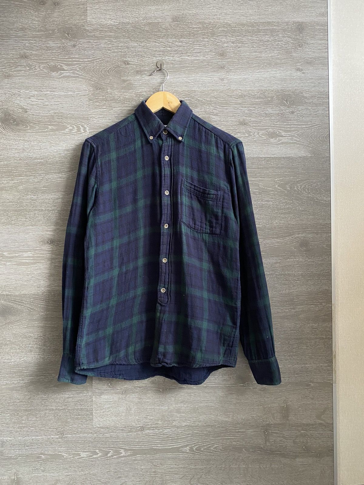 Our Legacy Vintage OUR LEGACY Flannel Checked Pocket Shirt Plaid Size US S / EU 44-46 / 1 - 1 Thumbnail