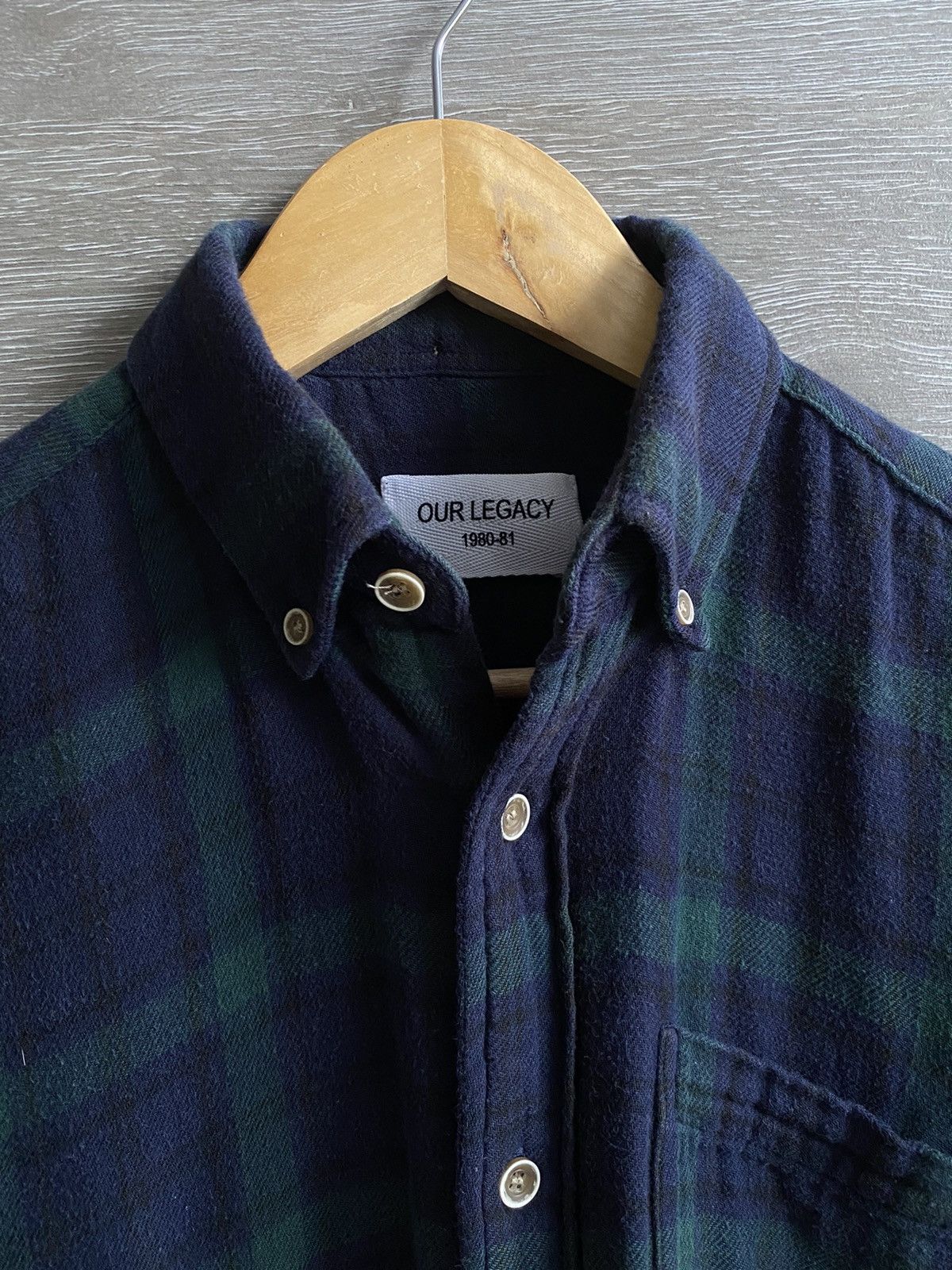 Our Legacy Vintage OUR LEGACY Flannel Checked Pocket Shirt Plaid Size US S / EU 44-46 / 1 - 2 Thumbnail