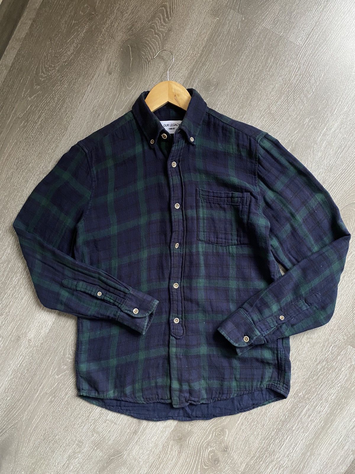 Our Legacy Vintage OUR LEGACY Flannel Checked Pocket Shirt Plaid Size US S / EU 44-46 / 1 - 4 Thumbnail