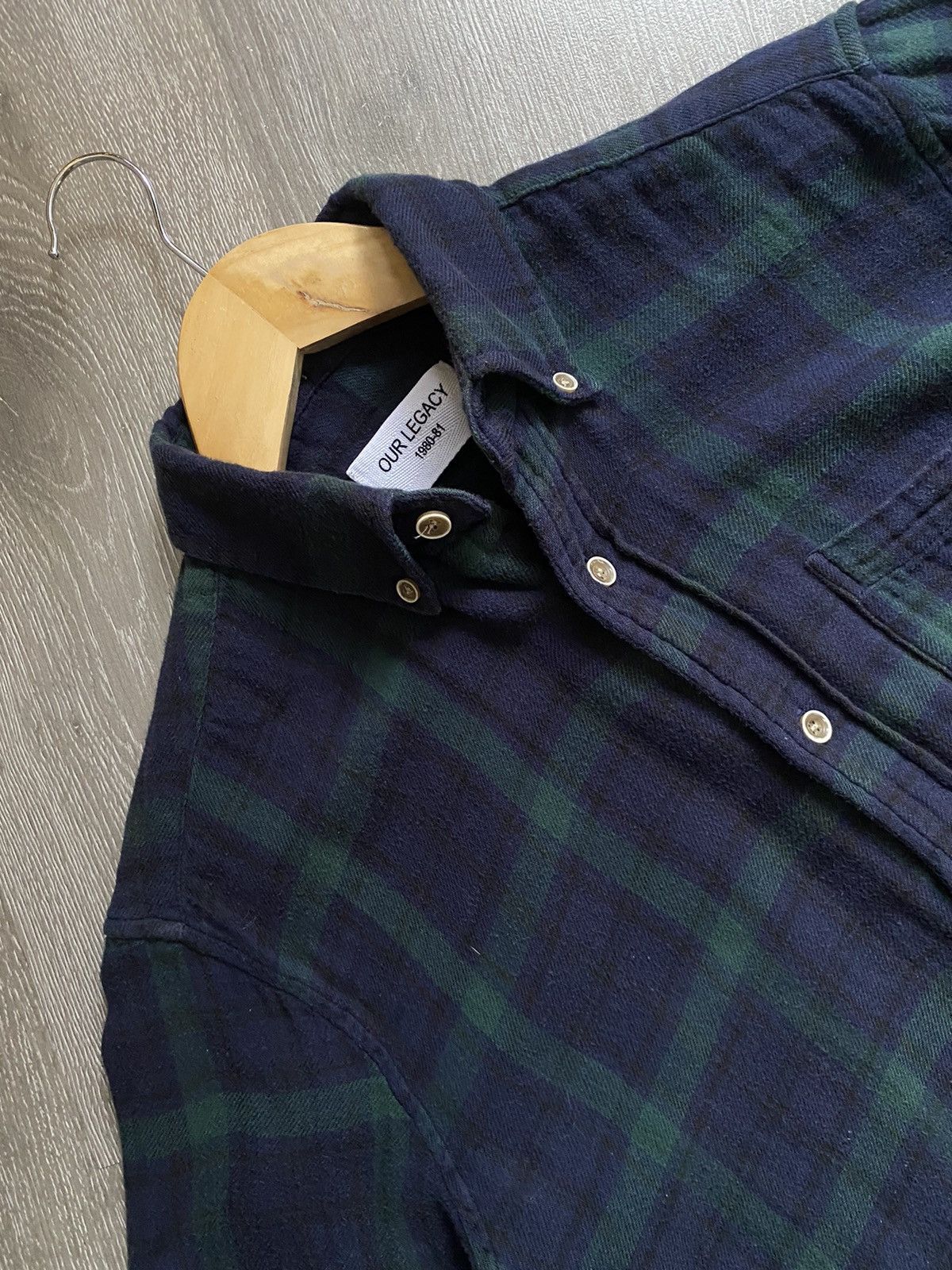 Our Legacy Vintage OUR LEGACY Flannel Checked Pocket Shirt Plaid Size US S / EU 44-46 / 1 - 5 Thumbnail