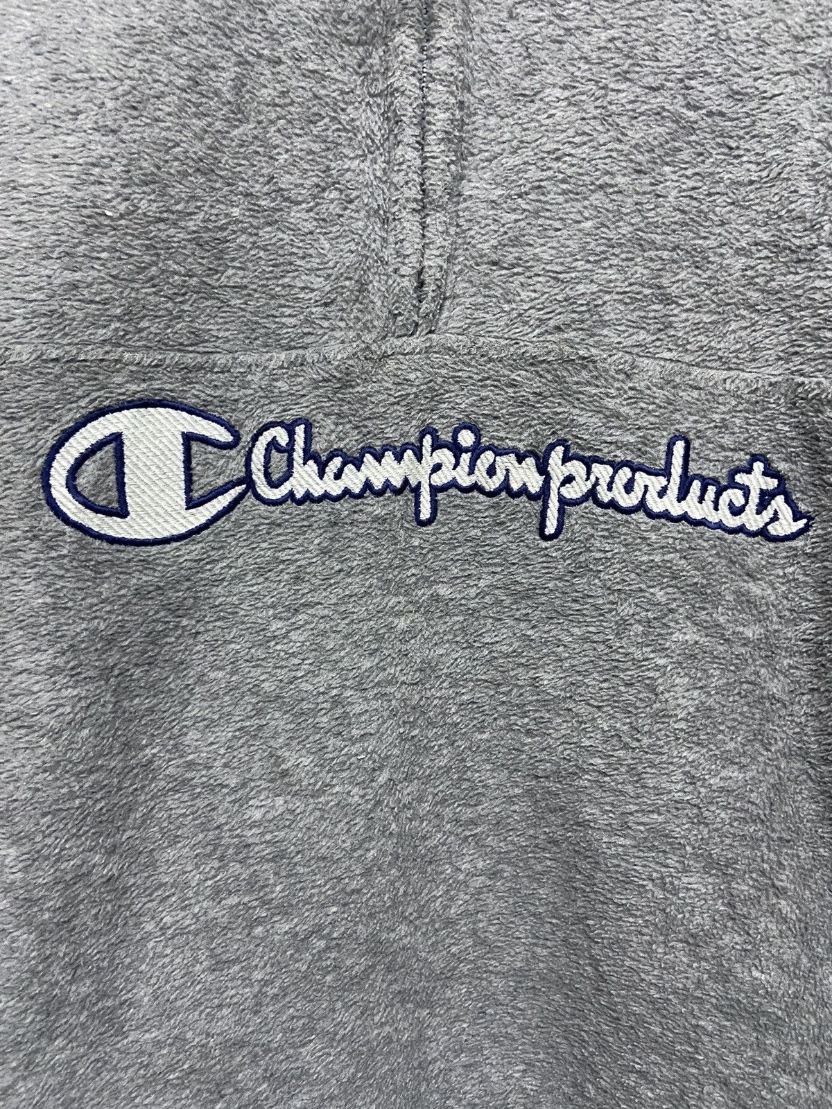 Champion × Japanese Brand × Vintage Vintage Champion Fleece Spellout Halfzipper Size US L / EU 52-54 / 3 - 4 Thumbnail