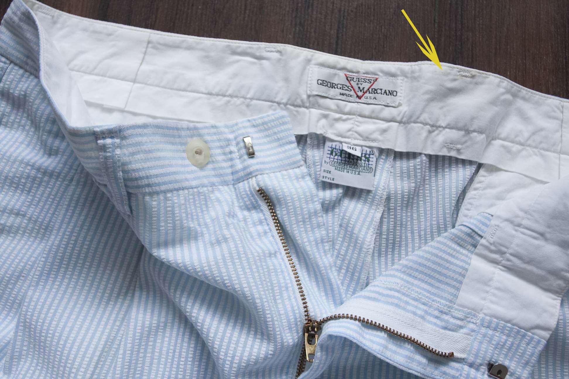 Guess Guess Pants Georges Marciano Made in USA Vtg Size 35x31.5 Size US 35 - 7 Thumbnail
