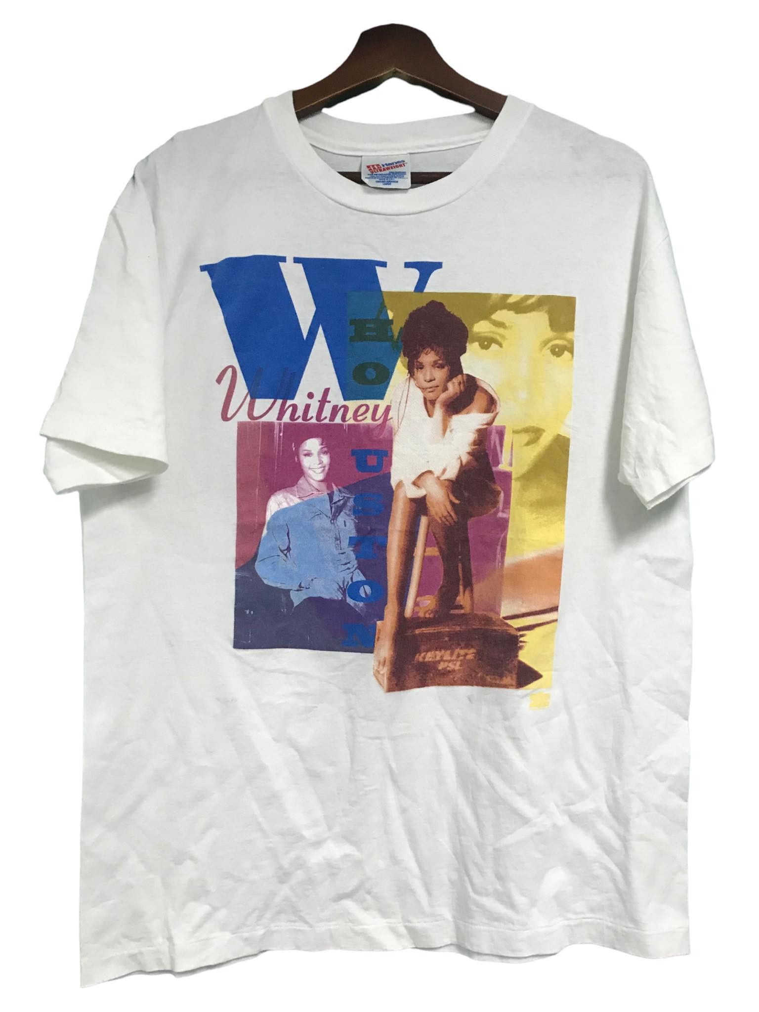 Band Tees *Rare* Vintage Whitney Houston 90s t shirt Size US L / EU 52-54 / 3 - 1 Thumbnail
