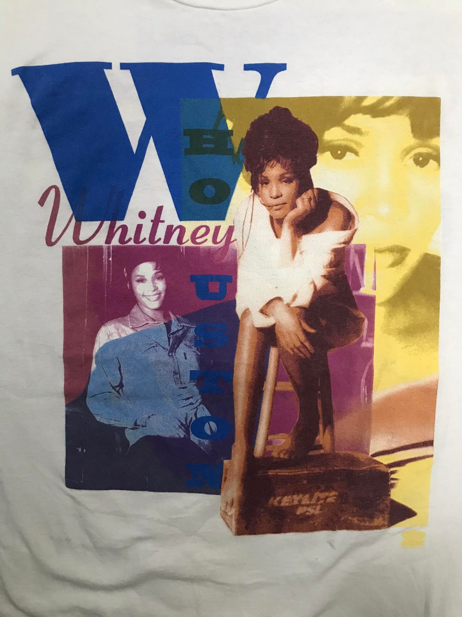 Band Tees *Rare* Vintage Whitney Houston 90s t shirt Size US L / EU 52-54 / 3 - 4 Thumbnail
