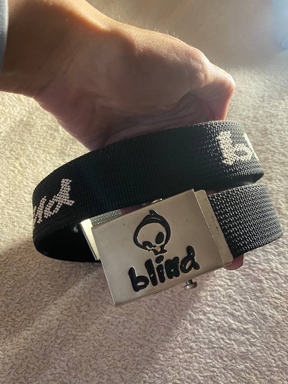 image of Shortys Skateboards x Skategang Blind Vintage Belt in Black, Men's