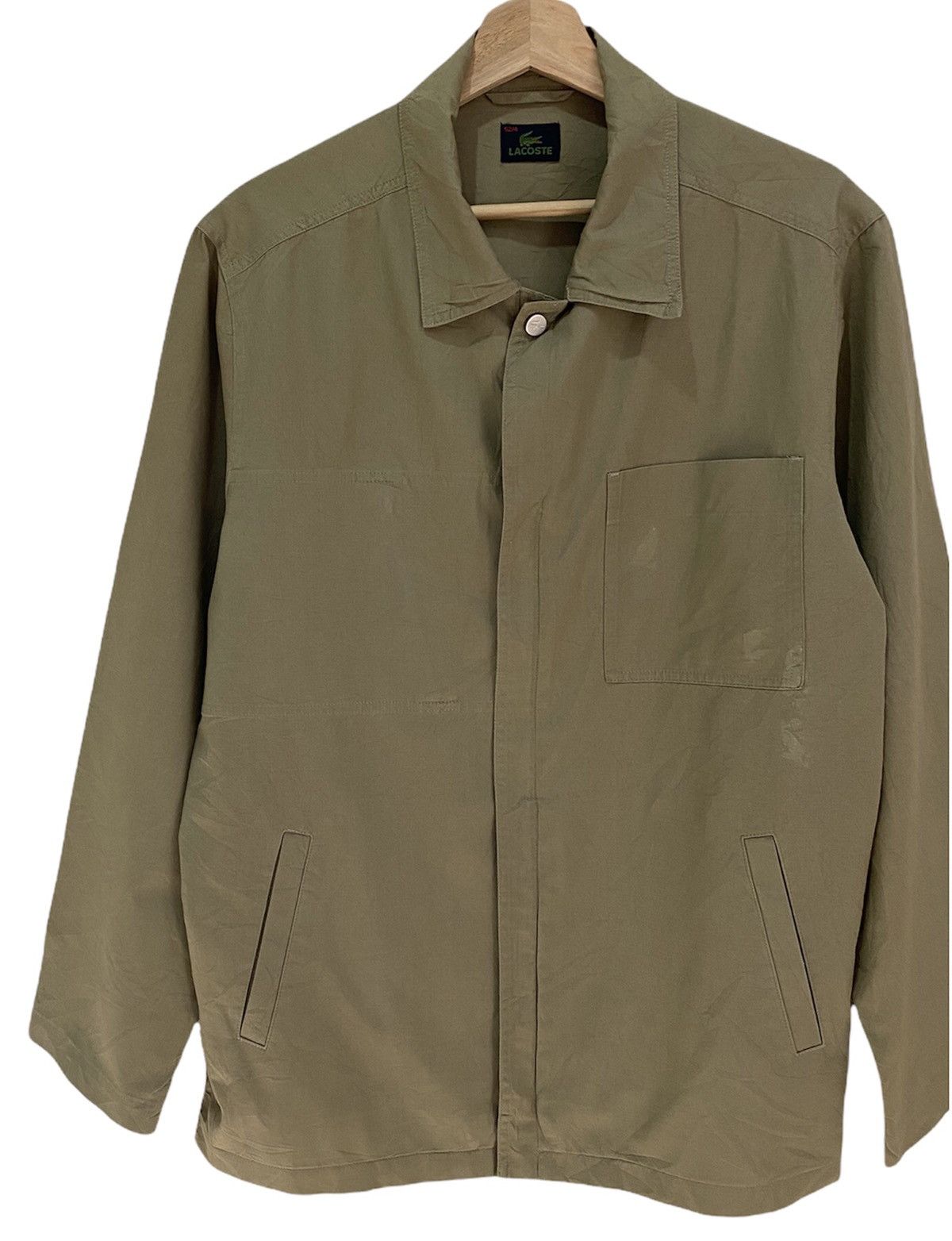 Comme des Garcons SHIRT × Lacoste LACOSTE JAPAN UTILITY KHAKI WORK SHIRT Size US M / EU 48-50 / 2 - 3 Thumbnail