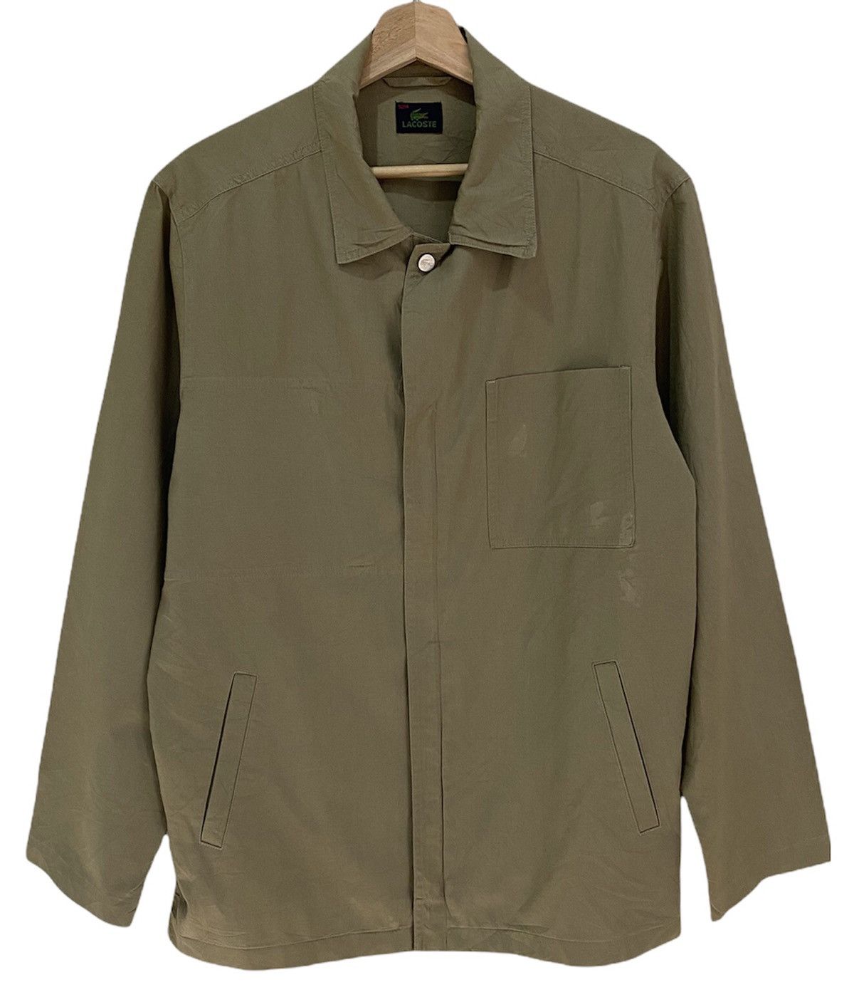 Comme des Garcons SHIRT × Lacoste LACOSTE JAPAN UTILITY KHAKI WORK SHIRT Size US M / EU 48-50 / 2 - 1 Thumbnail