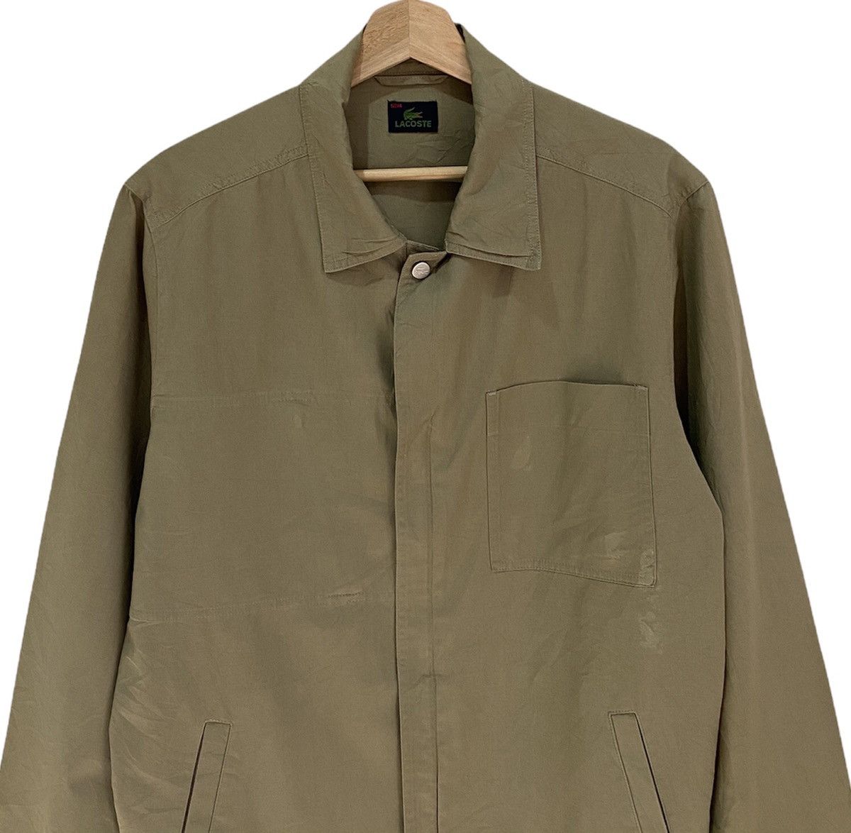 Comme des Garcons SHIRT × Lacoste LACOSTE JAPAN UTILITY KHAKI WORK SHIRT Size US M / EU 48-50 / 2 - 2 Thumbnail