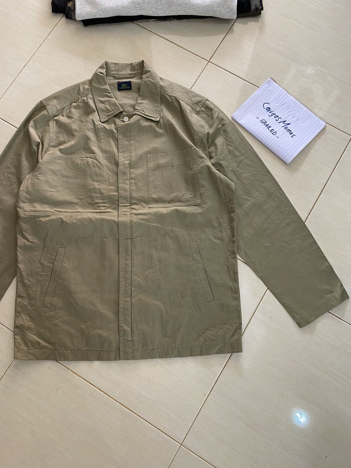 Comme des Garcons SHIRT × Lacoste LACOSTE JAPAN UTILITY KHAKI WORK SHIRT Size US M / EU 48-50 / 2 - 10 Thumbnail