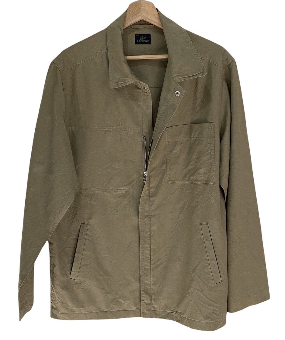 Comme des Garcons SHIRT × Lacoste LACOSTE JAPAN UTILITY KHAKI WORK SHIRT Size US M / EU 48-50 / 2 - 7 Thumbnail