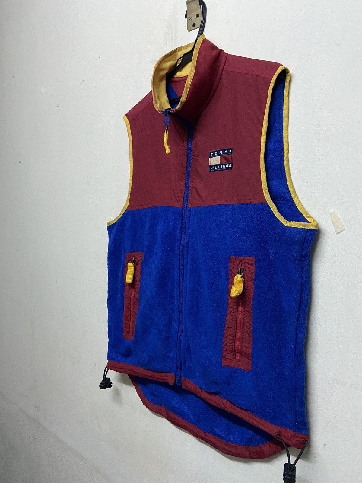 Tommy Hilfiger × Vintage Vintage Tommy hilfiger Colour Block Fleece Vest Size US XL / EU 56 / 4 - 2 Thumbnail