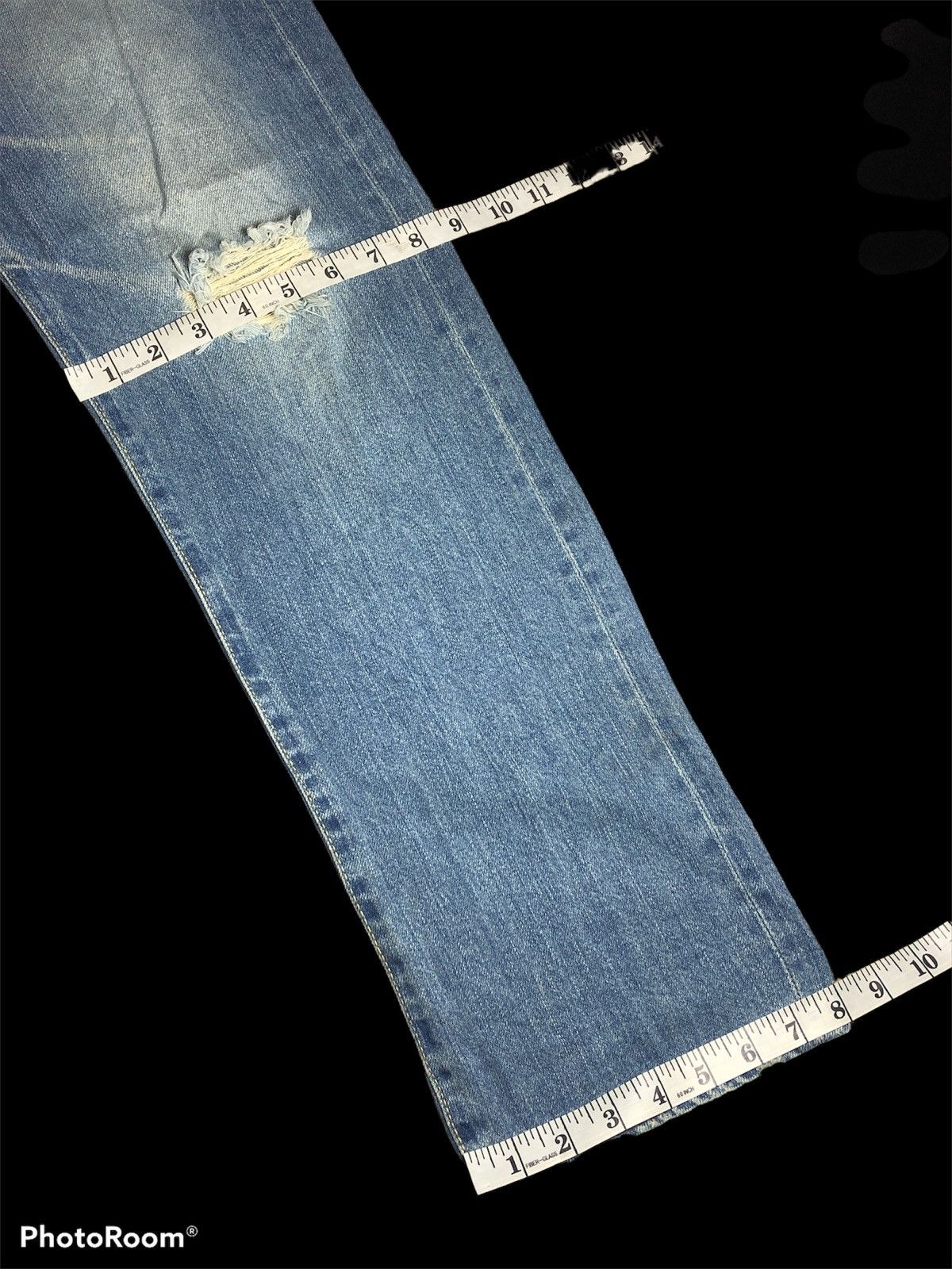Japanese Brand DOUBLE WAIST GARCIA MARQUEZ DISTRESSED DENIM Size US 30 / EU 46 - 8 Thumbnail