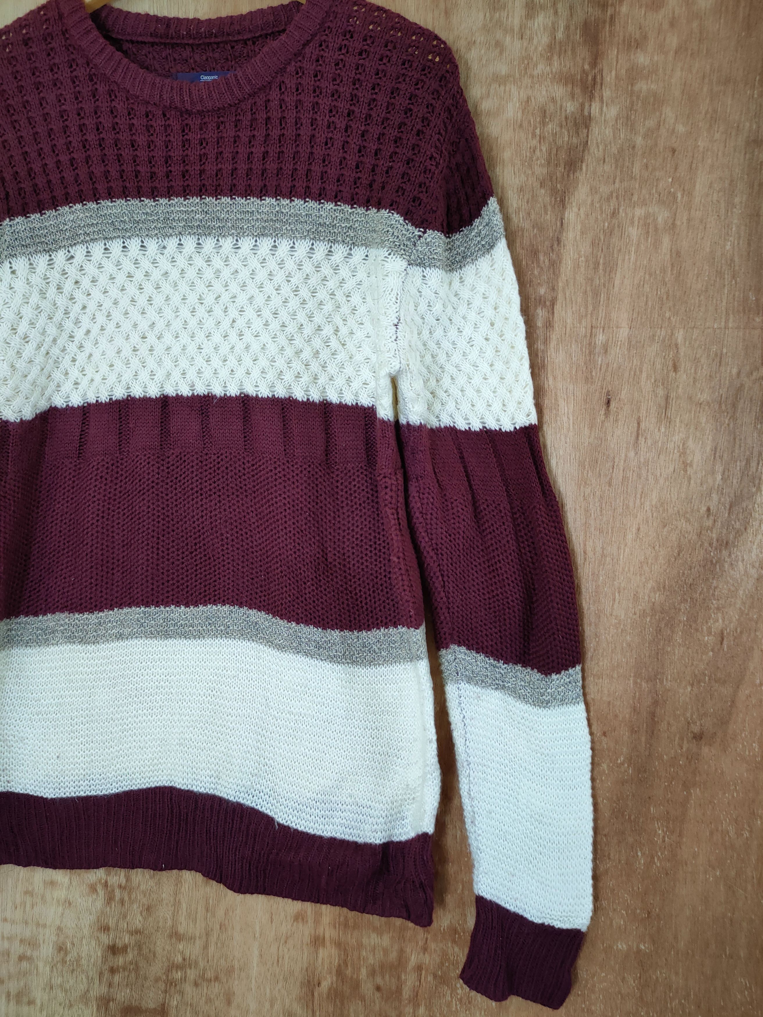 Aran Isles Knitwear DL Ciaopanic stripe aran isle knitwear like cobain #46-480 Size US L / EU 52-54 / 3 - 3 Thumbnail