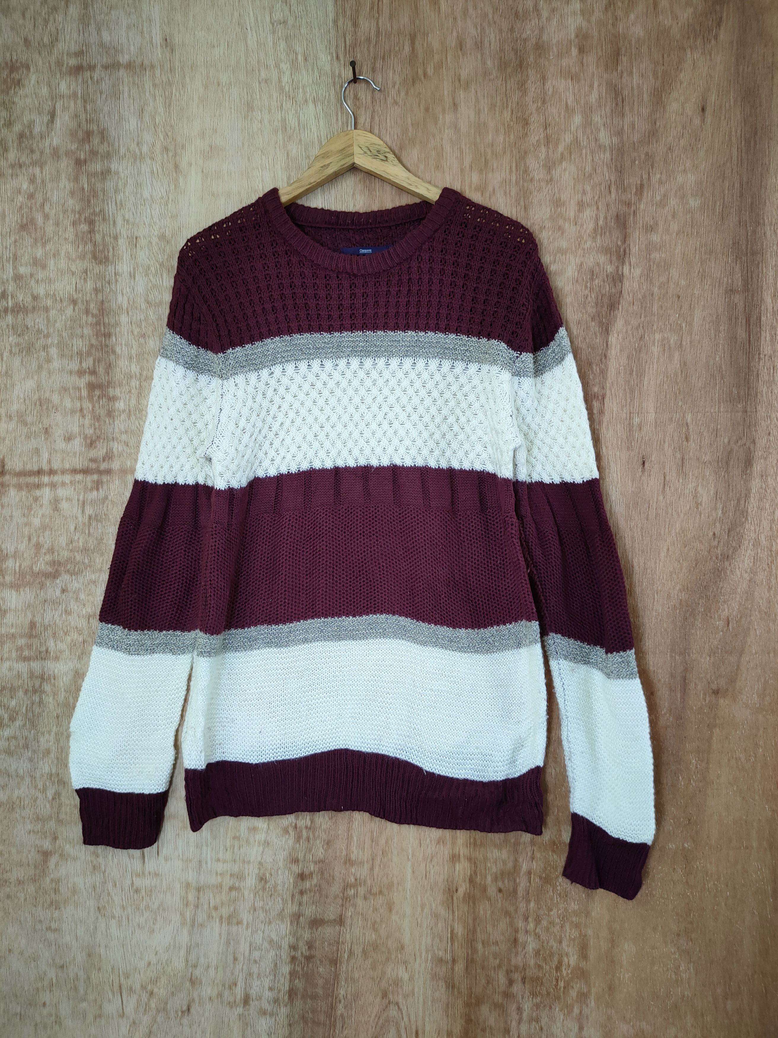 Aran Isles Knitwear DL Ciaopanic stripe aran isle knitwear like cobain #46-480 Size US L / EU 52-54 / 3 - 1 Thumbnail