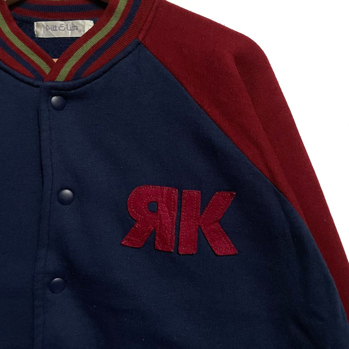 Vintage Pitt & Lisa Varsity Jacket 90s Sweater Medium Size Size US M / EU 48-50 / 2 - 2 Thumbnail