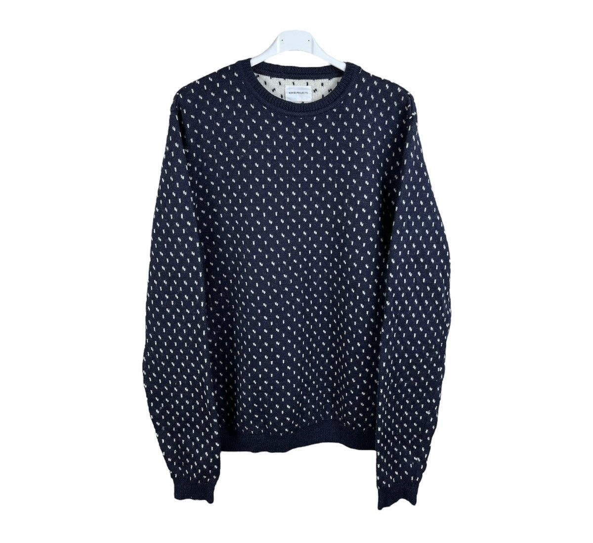 Norse Projects sigfred norwegian birdseye wool heavy sweater