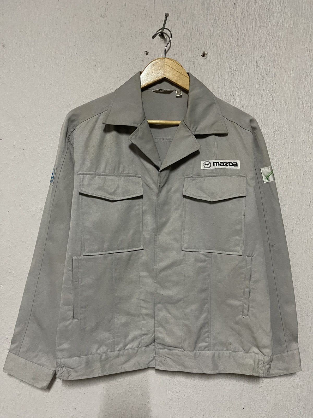 Japanese Brand 🔥Rare Item🔥Vintage Mazda Racing Work Uniform Jacket Button Size US L / EU 52-54 / 3 - 1 Thumbnail