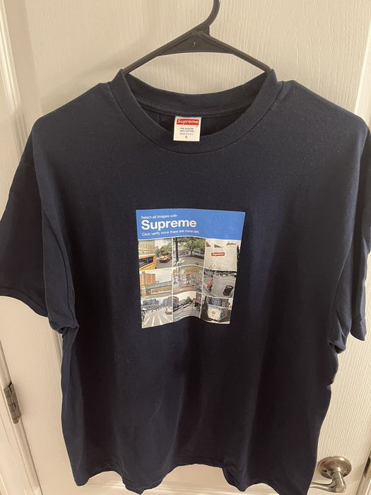 Supreme store captcha shirt