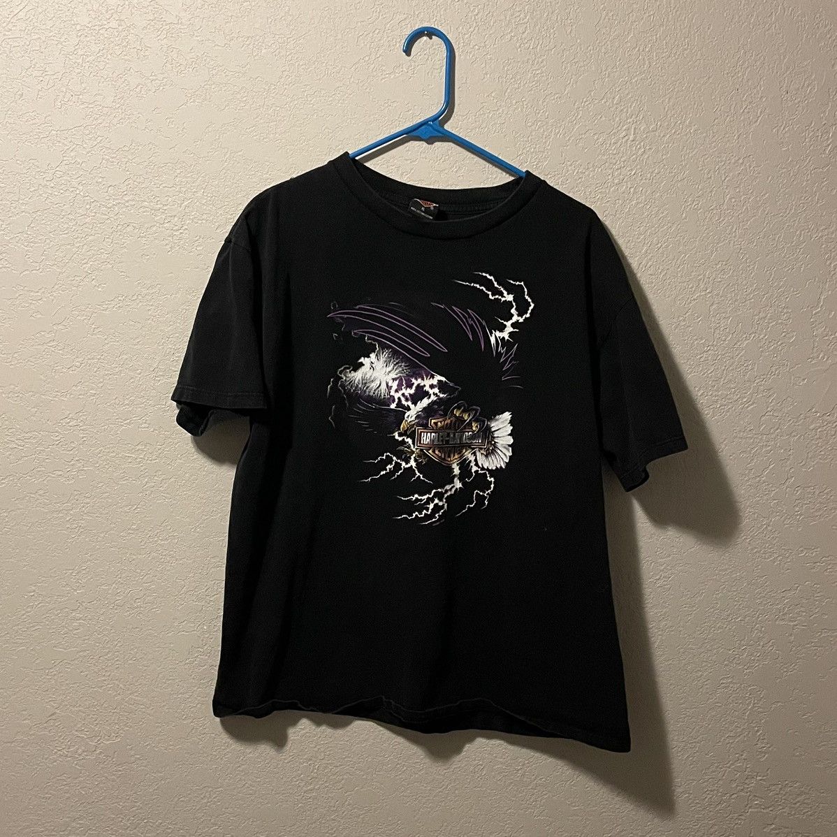 Harley Davidson Vintage Harley Davidson Lightning Graphic Tee Size US XL / EU 56 / 4 - 1 Thumbnail