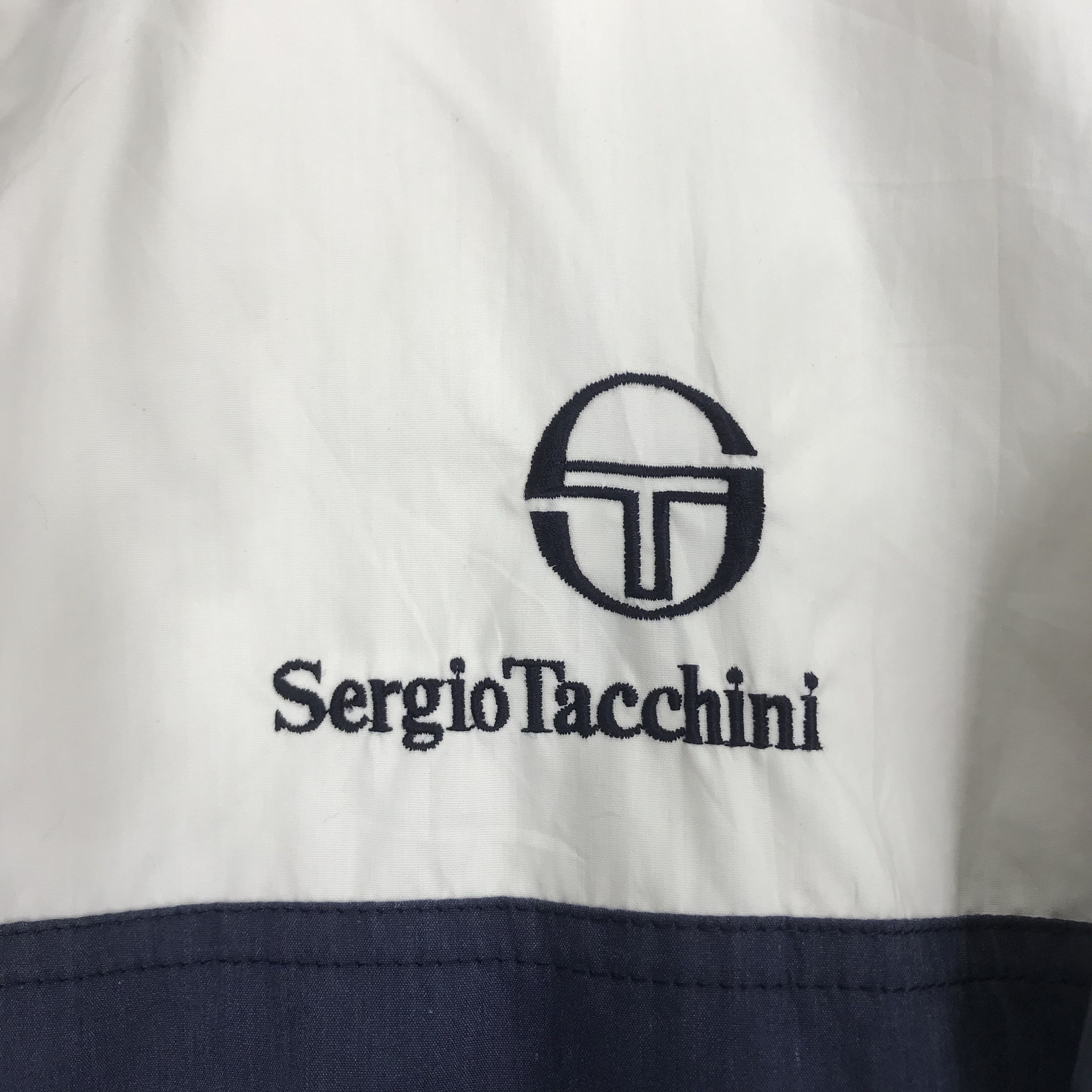 Sergio Tacchini Vintage 90s Sergio Tacchini Light Jacket Sport Windbreaker Size US XL / EU 56 / 4 - 7 Thumbnail