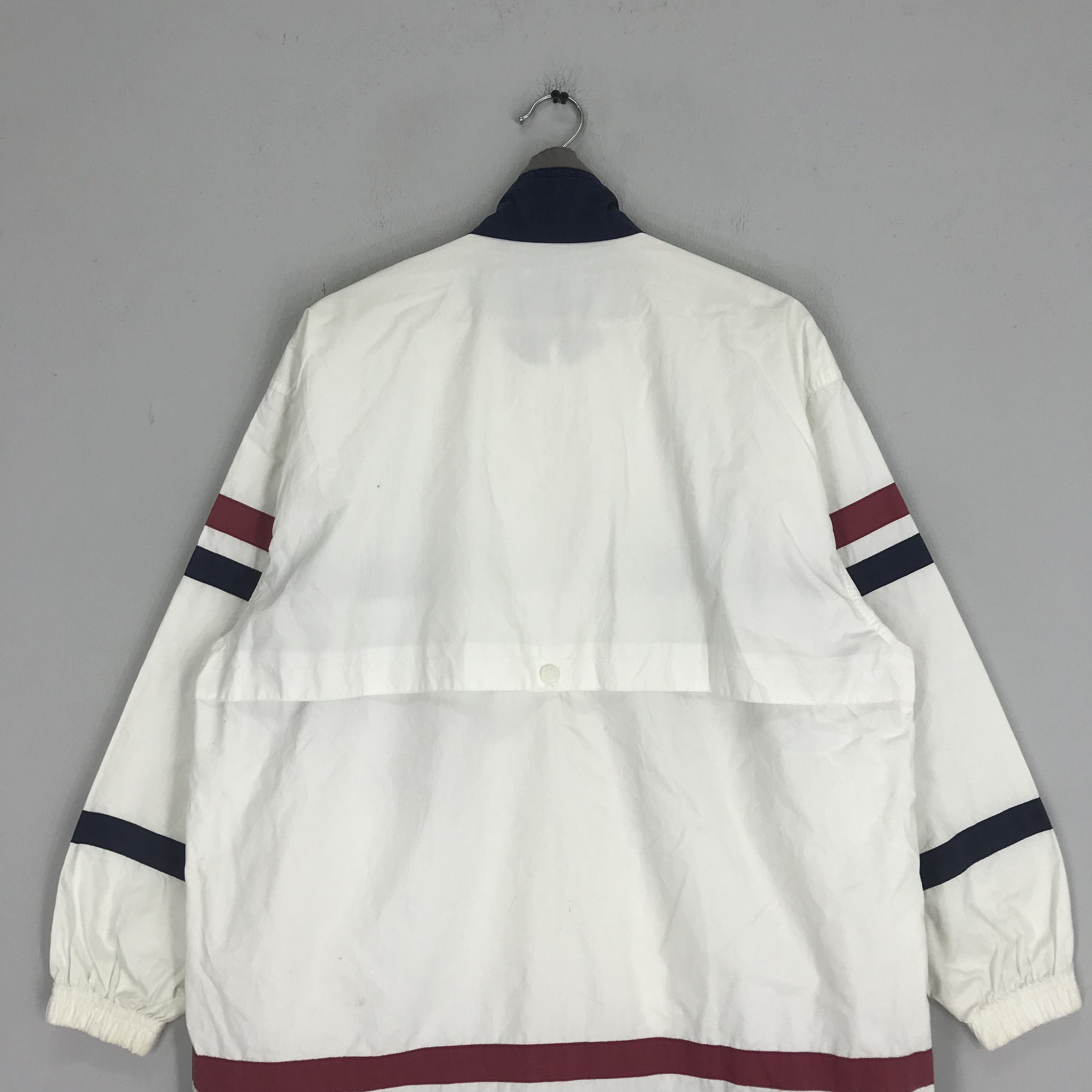 Sergio Tacchini Vintage 90s Sergio Tacchini Light Jacket Sport Windbreaker Size US XL / EU 56 / 4 - 4 Thumbnail