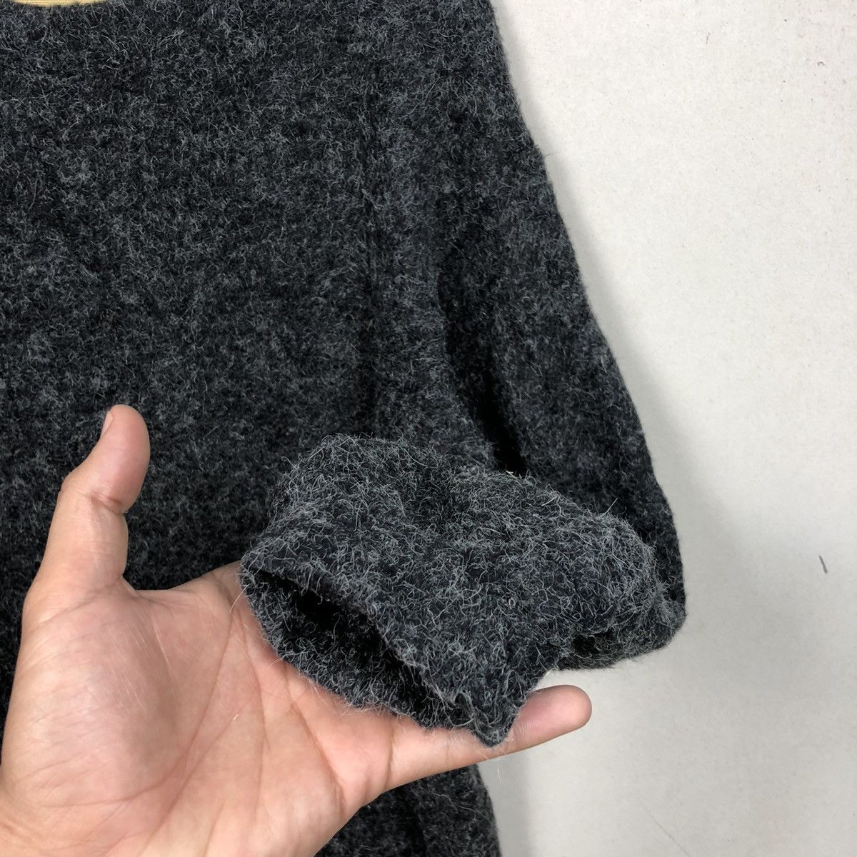 Aran Isles Knitwear × If Six Was Nine × Japanese Brand Luxury Bayflow Super Kid Faux Fur Mohair Knitwear Size US M / EU 48-50 / 2 - 6 Thumbnail