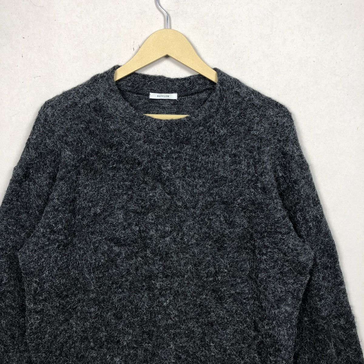 Aran Isles Knitwear × If Six Was Nine × Japanese Brand Luxury Bayflow Super Kid Faux Fur Mohair Knitwear Size US M / EU 48-50 / 2 - 4 Thumbnail