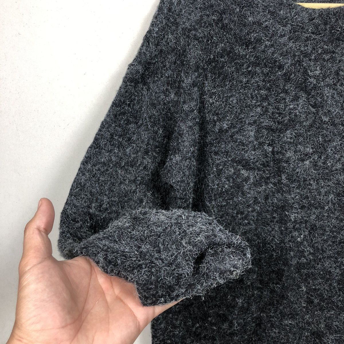 Aran Isles Knitwear × If Six Was Nine × Japanese Brand Luxury Bayflow Super Kid Faux Fur Mohair Knitwear Size US M / EU 48-50 / 2 - 7 Thumbnail