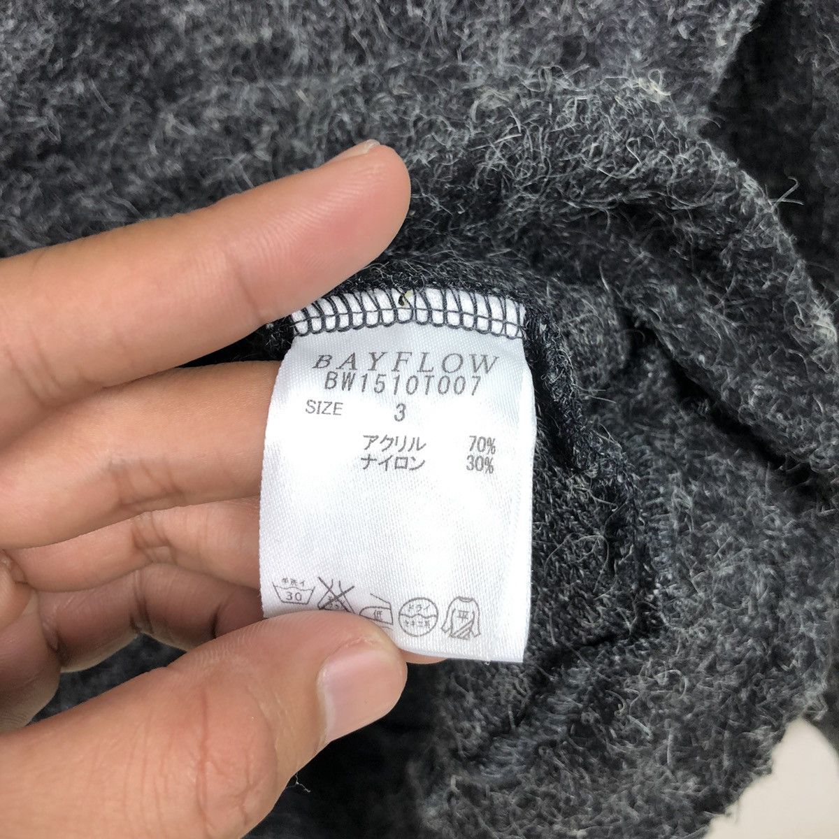 Aran Isles Knitwear × If Six Was Nine × Japanese Brand Luxury Bayflow Super Kid Faux Fur Mohair Knitwear Size US M / EU 48-50 / 2 - 9 Thumbnail