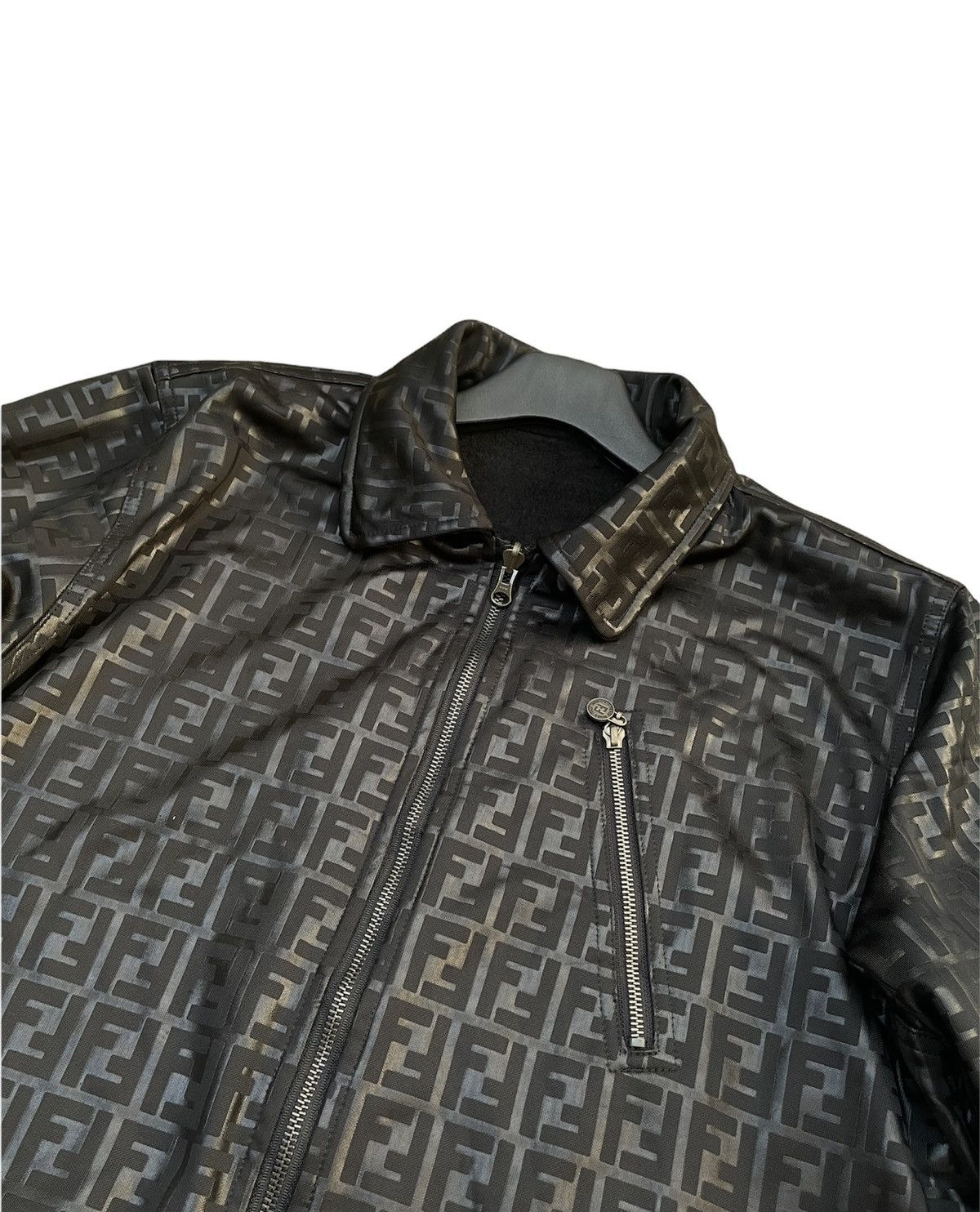 Designer × Fendi Vintage Fendi Monogram Reverseable Jacket Size US XL / EU 56 / 4 - 3 Thumbnail