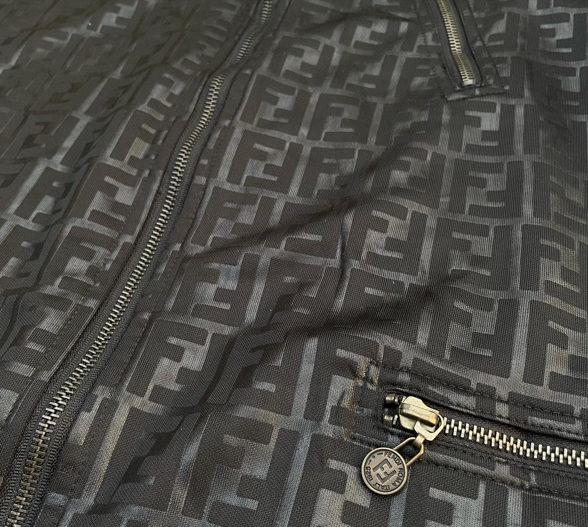 Designer × Fendi Vintage Fendi Monogram Reverseable Jacket Size US XL / EU 56 / 4 - 10 Thumbnail