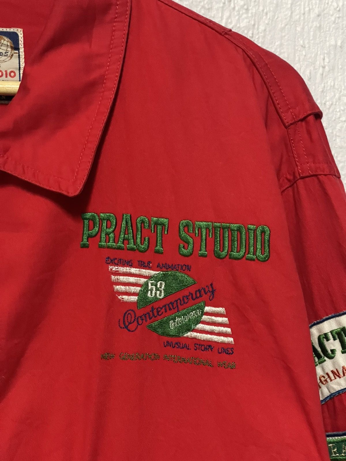 Japanese Brand Vintage Racing Sport Pract Studio Bomber Jacket Size US M / EU 48-50 / 2 - 3 Thumbnail