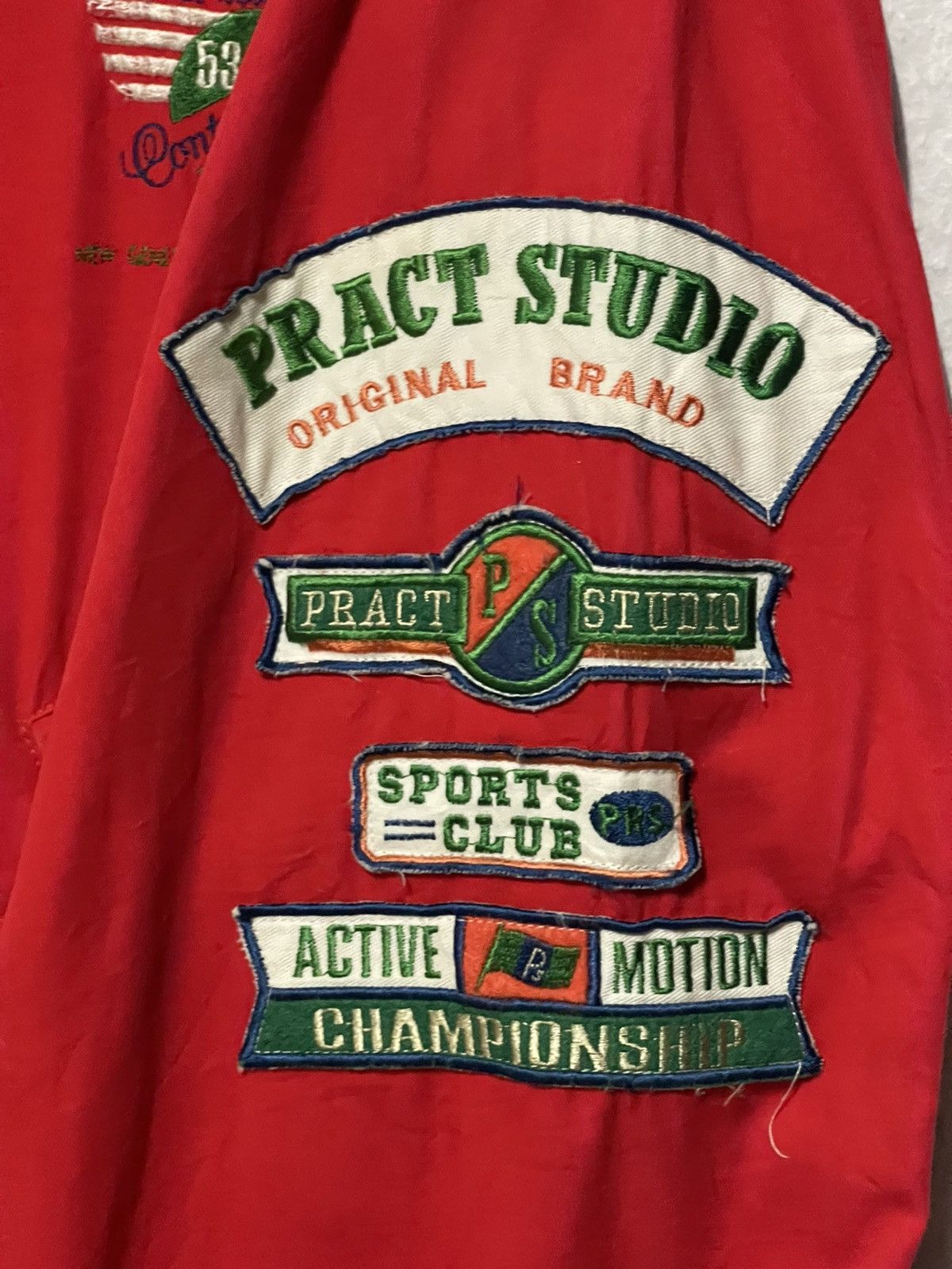 Japanese Brand Vintage Racing Sport Pract Studio Bomber Jacket Size US M / EU 48-50 / 2 - 7 Thumbnail