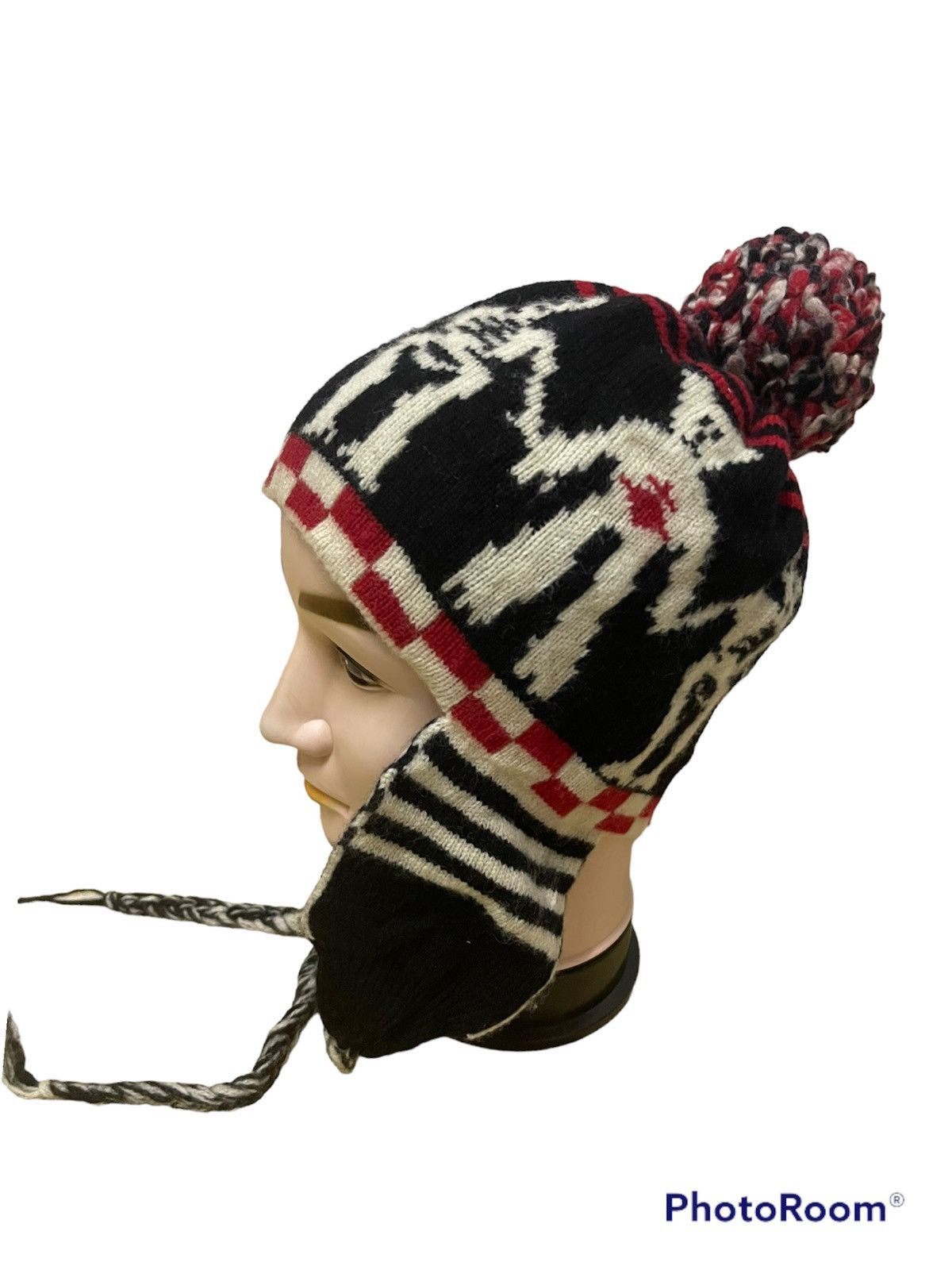 Vivienne Westwood super rare🔥🔥Trashed-Vivienne westwood earflap skull knit Size ONE SIZE - 2 Thumbnail