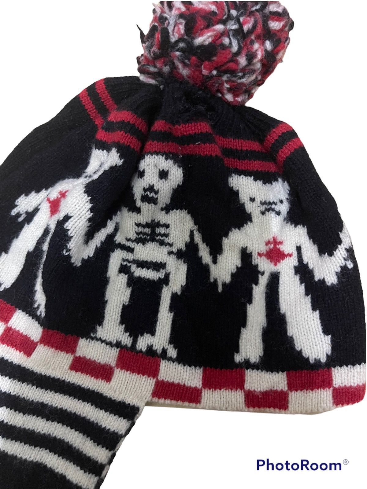 Vivienne Westwood super rare🔥🔥Trashed-Vivienne westwood earflap skull knit Size ONE SIZE - 7 Thumbnail